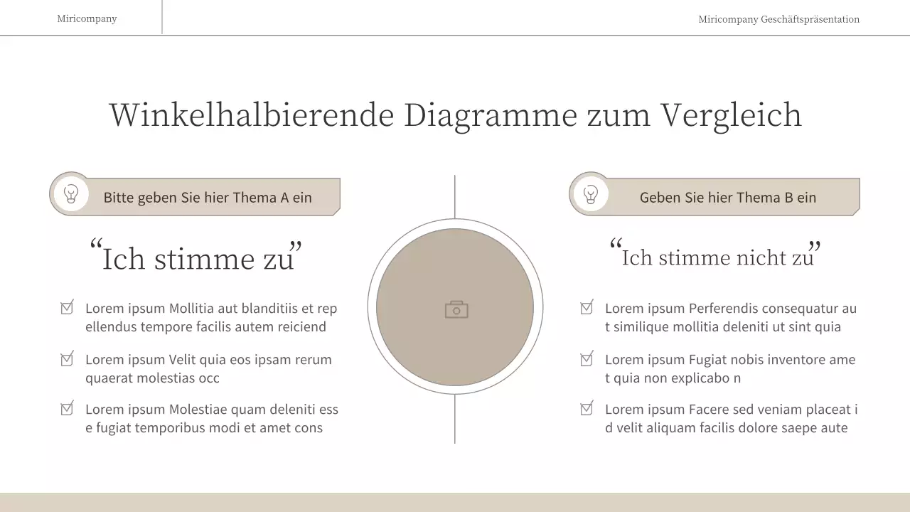 Ein einfacher, emotionaler Geschäftsbericht in Braun und Weiß