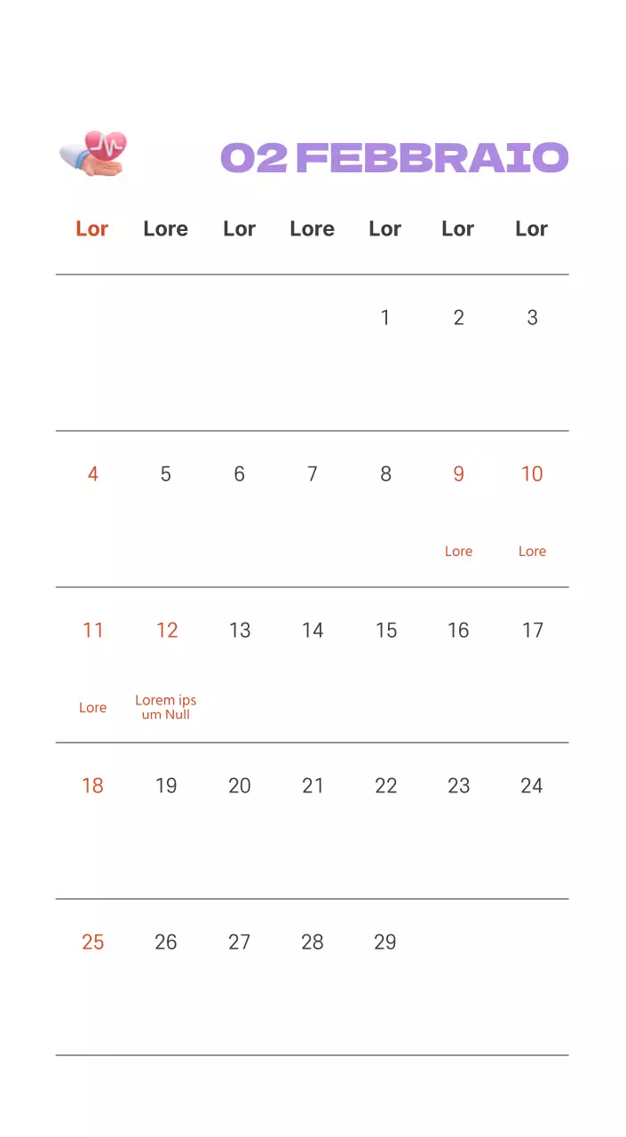 Un ospedale festivo con illustrazioni a tema salute e famiglia e accenti colorati