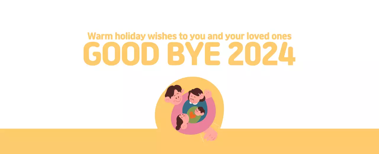 Holiday hospitals with cute illustrations and colorful accents related to health and family.