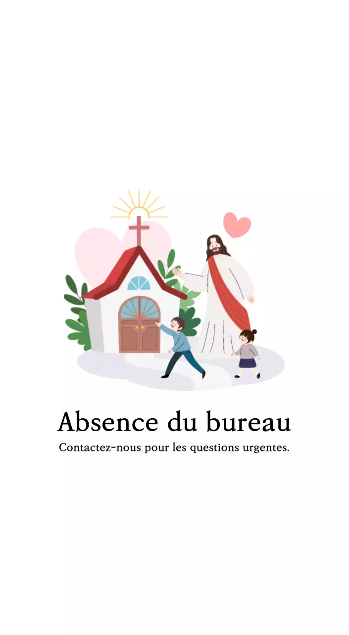 Des églises avec de jolies illustrations aux couleurs chaudes