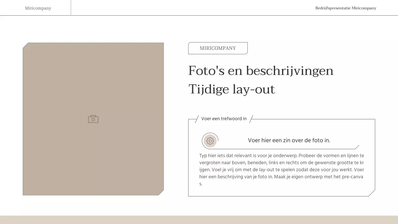 Een eenvoudig, emotioneel zakelijk rapport in bruin en wit