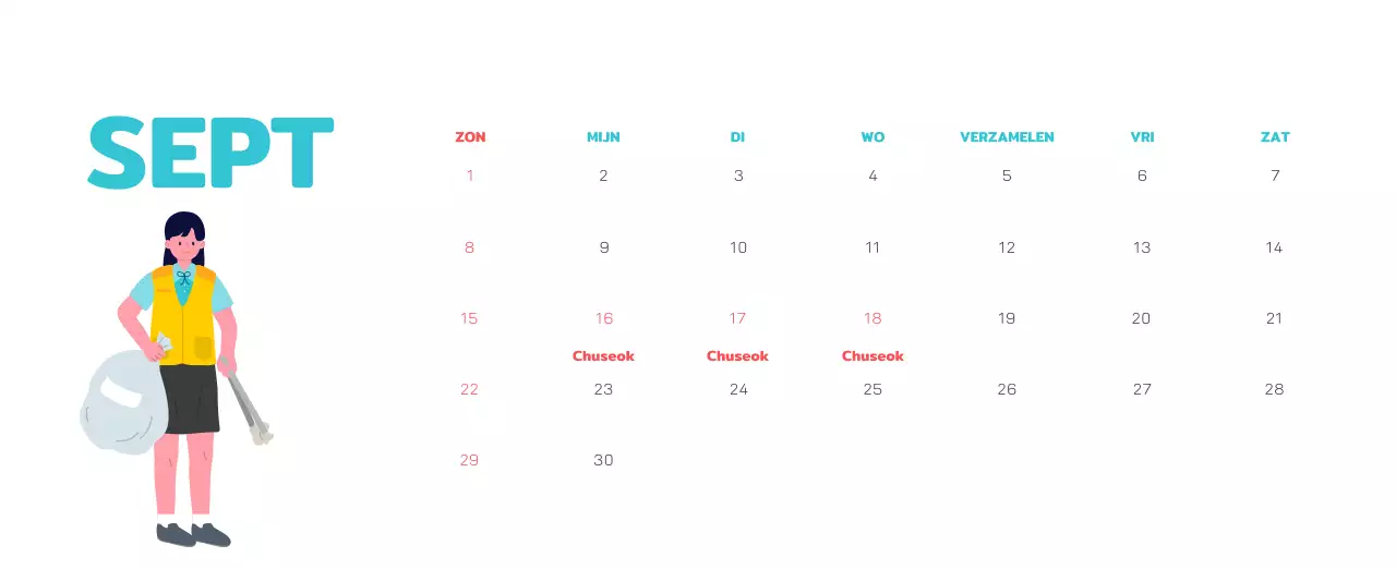 Vier de feestdagen met kleurrijke illustraties van mensen en de planeet.