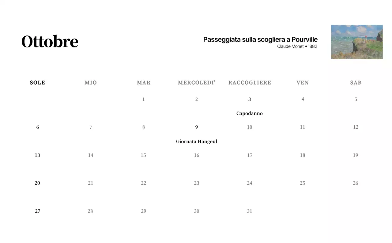 Un capolavoro semplice e classico in nero e grigio