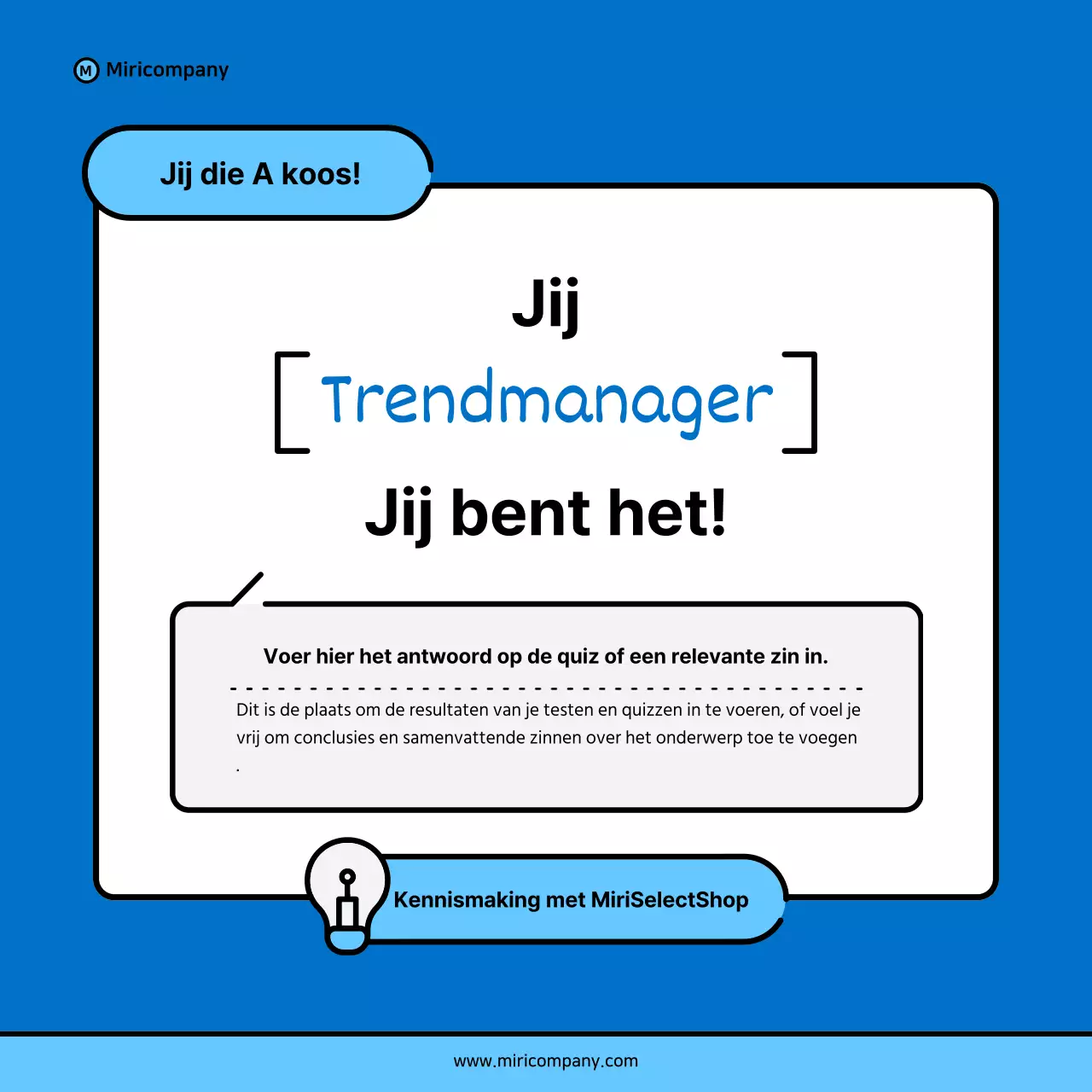 Minimalistische zakelijke pitch voorstel in blauw en lichtblauw