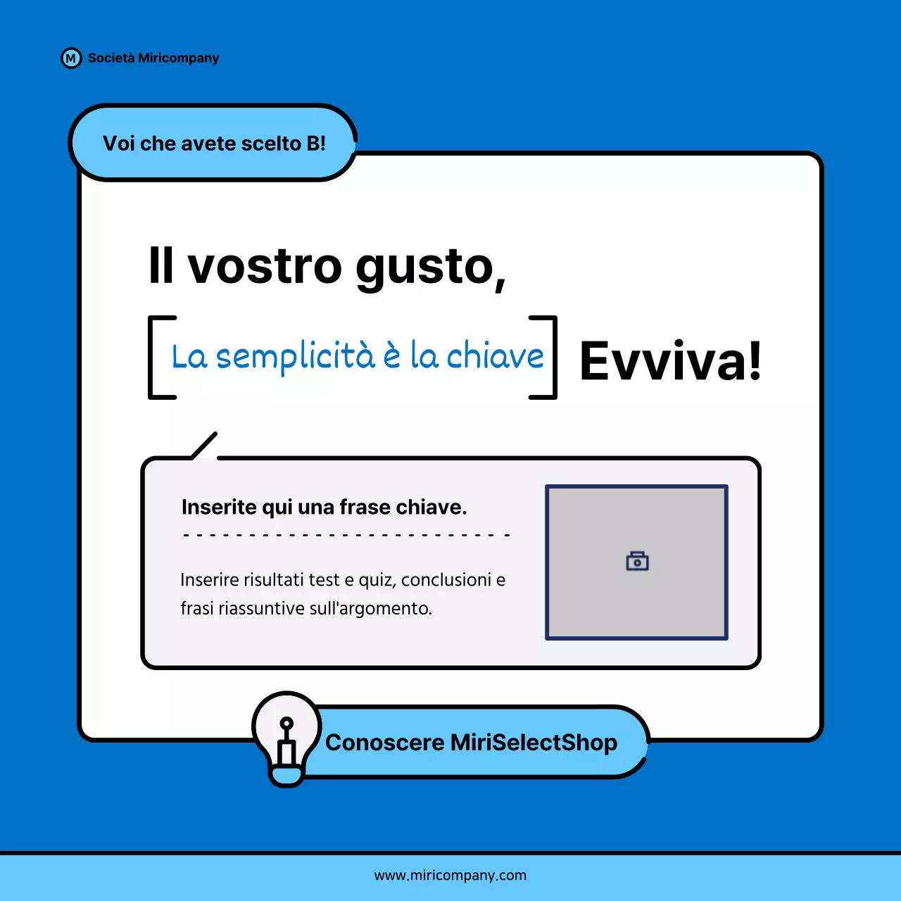 Proposta di pitch aziendale minimalista in blu e azzurro