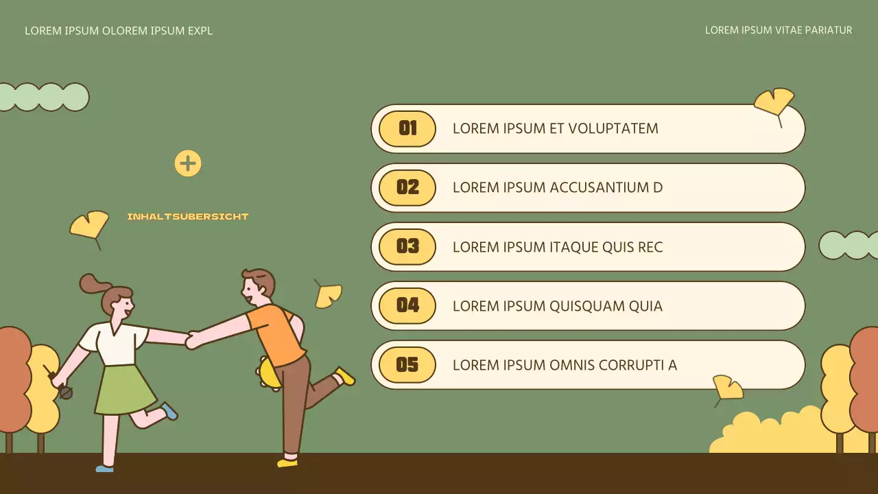 Fördern Sie natürliche Herbstfeste in Gelb und Khaki
