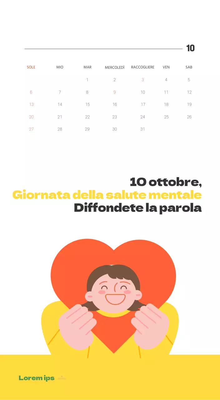 Un ospedale festivo con illustrazioni a tema salute e famiglia e accenti colorati