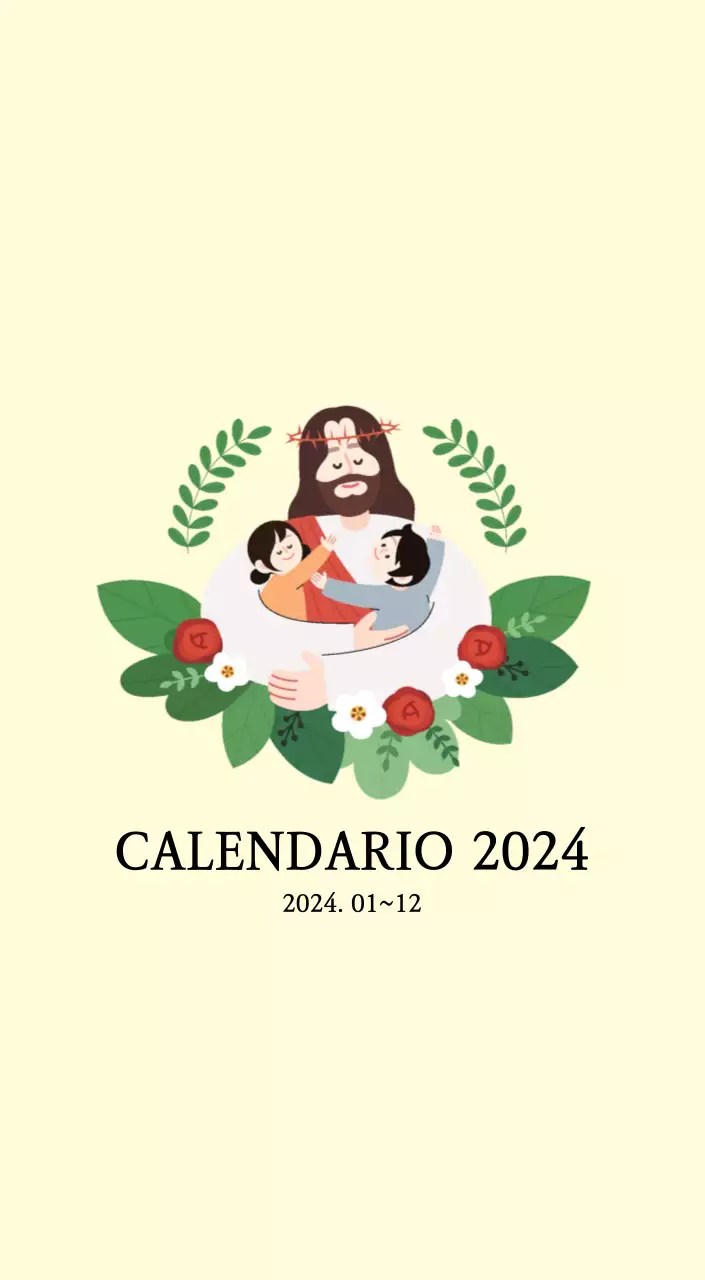 Iglesias con simpáticas ilustraciones en colores cálidos