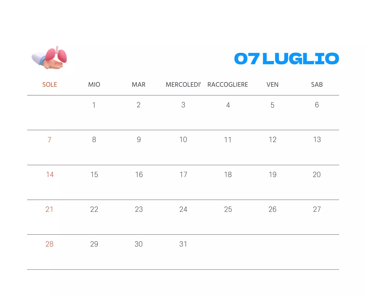 Un ospedale festivo con illustrazioni a tema salute e famiglia e accenti colorati