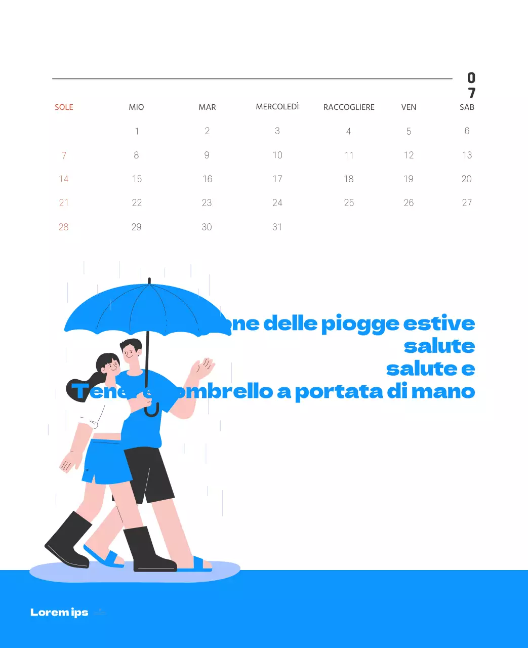 Un ospedale festivo con illustrazioni a tema salute e famiglia e accenti colorati