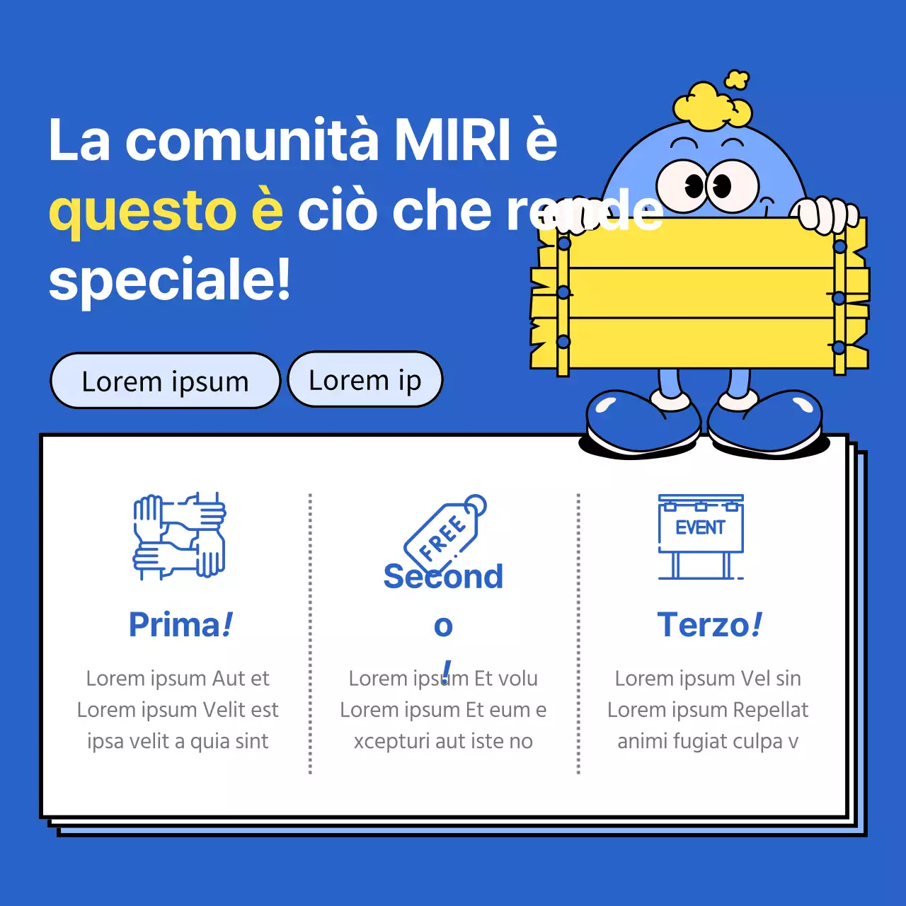 Guida alla comunità di condivisione del gusto semplice di Blue