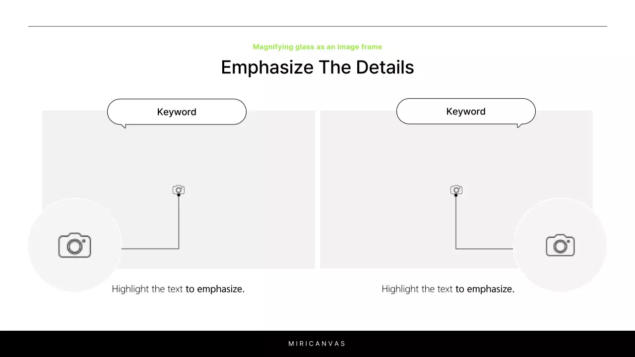 A simple white and chartreuse report to introduce your project