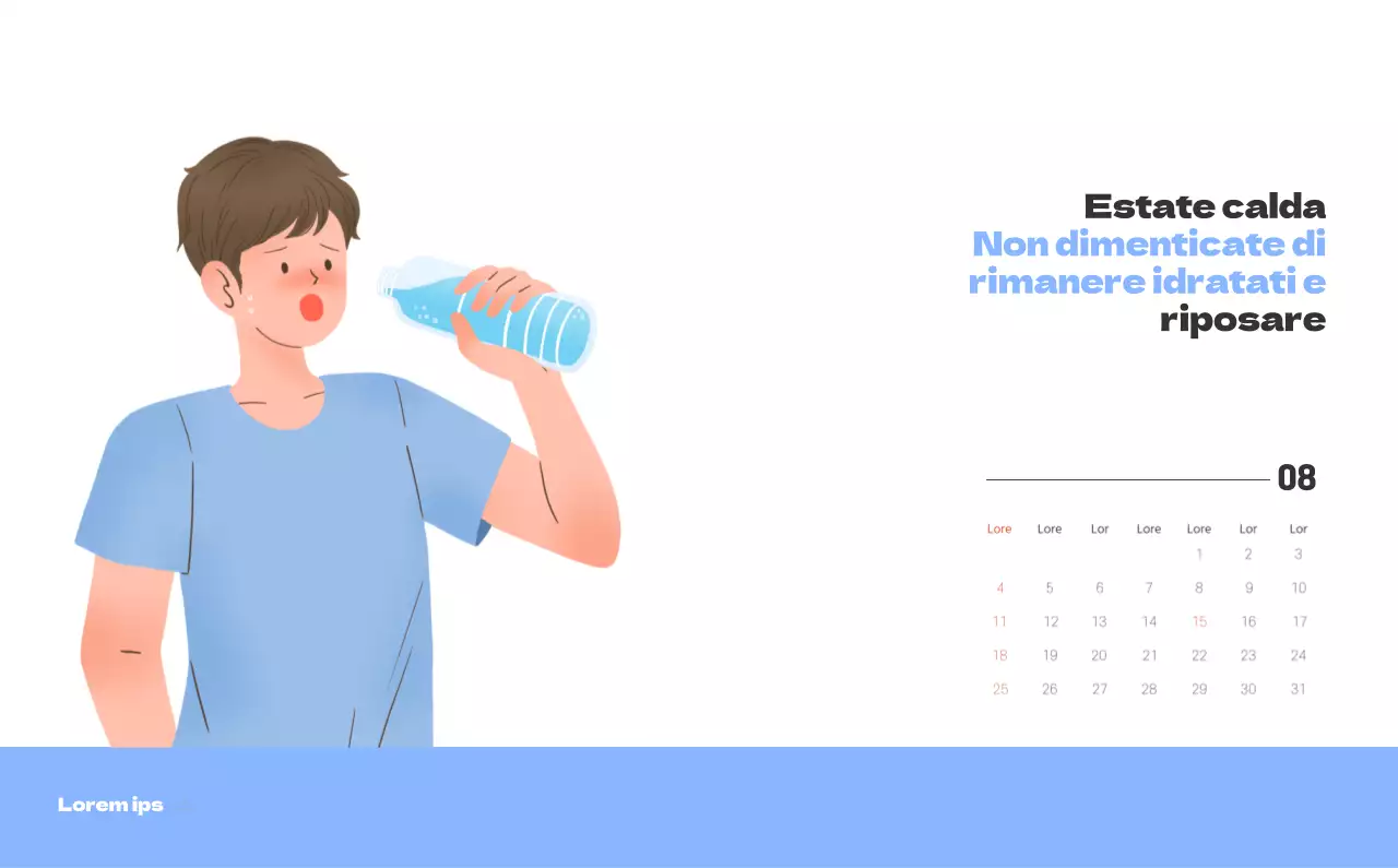 Un ospedale festivo con illustrazioni a tema salute e famiglia e accenti colorati