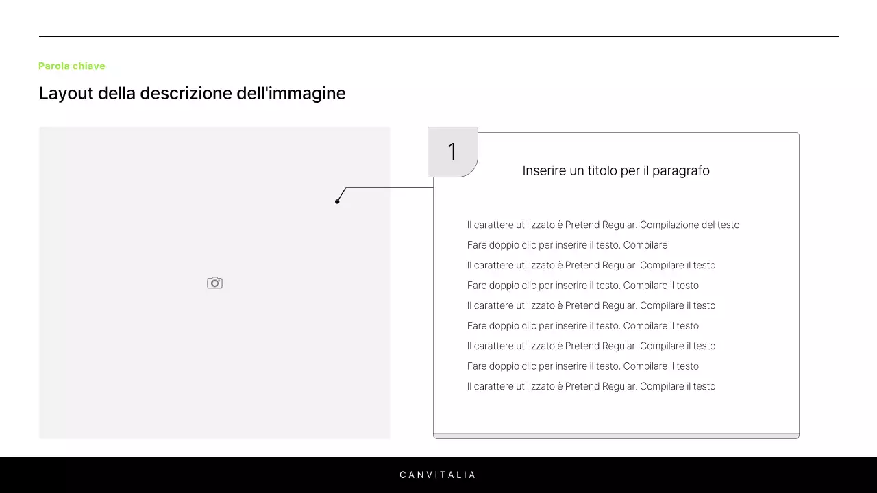 Una semplice relazione in bianco e chartreuse per introdurre un progetto
