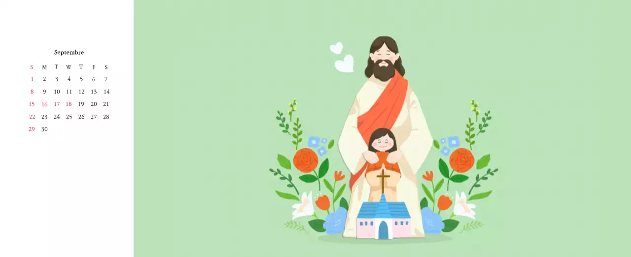 Des églises aux couleurs chaudes et des illustrations mignonnes