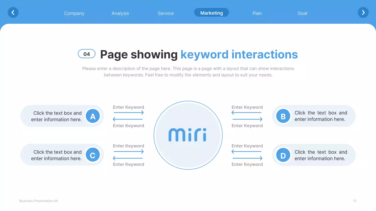 A simple white and light blue website company profile
