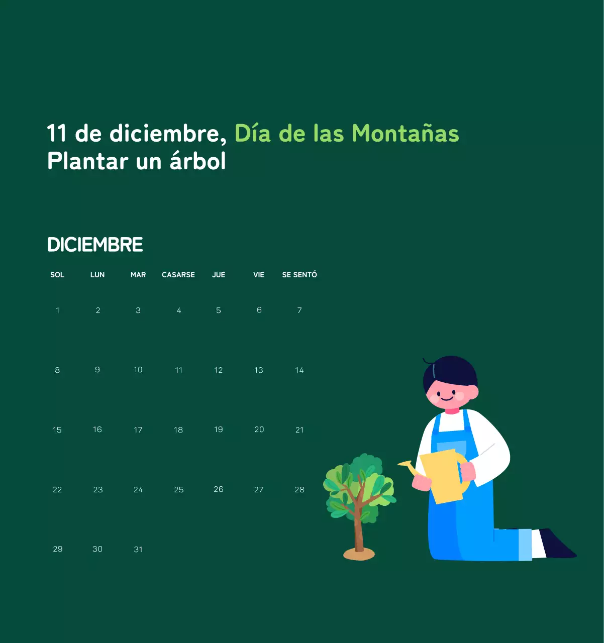 Celebra las fiestas navideñas con coloridas ilustraciones sobre las personas y el planeta.