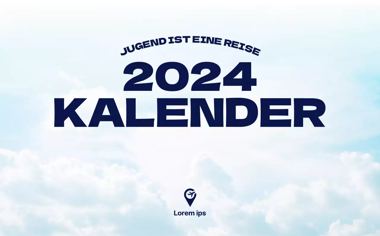 Ein Reisebüro, das die Feiertage mit saisonalen Reisefotos und einem klaren, fetten Textlayout feiert.