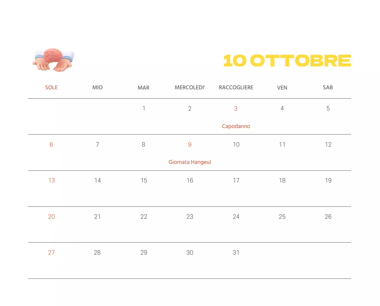 Un ospedale festivo con illustrazioni a tema salute e famiglia e accenti colorati