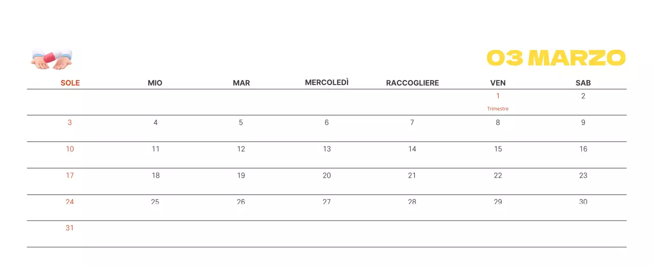 Un ospedale festivo con illustrazioni a tema salute e famiglia e accenti colorati