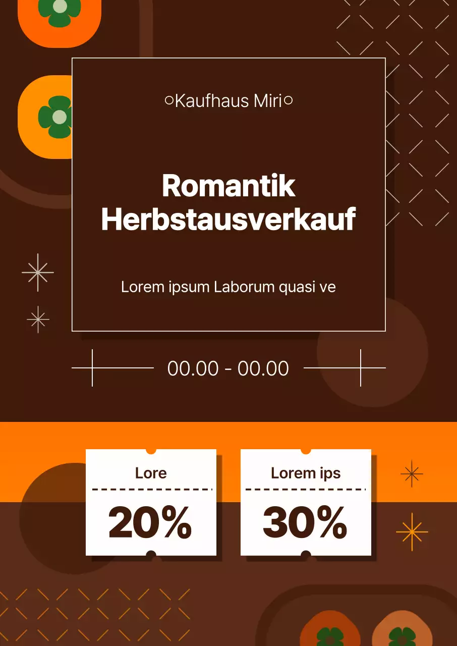 Ein Leitfaden für herbstliche Veranstaltungen in Braun- und Orangetönen
