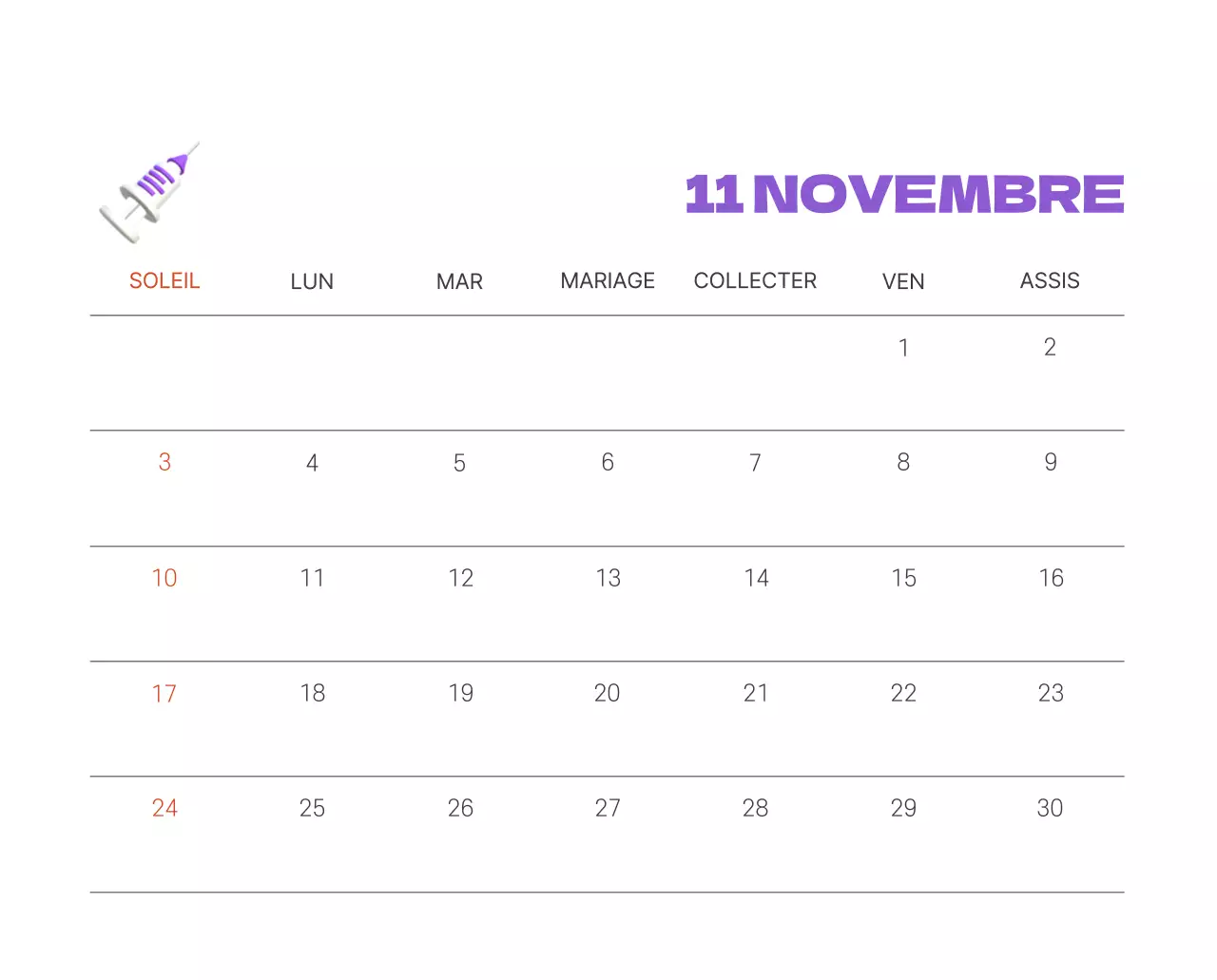 Un hôpital festif avec des illustrations sur le thème de la santé et de la famille et des accents colorés.