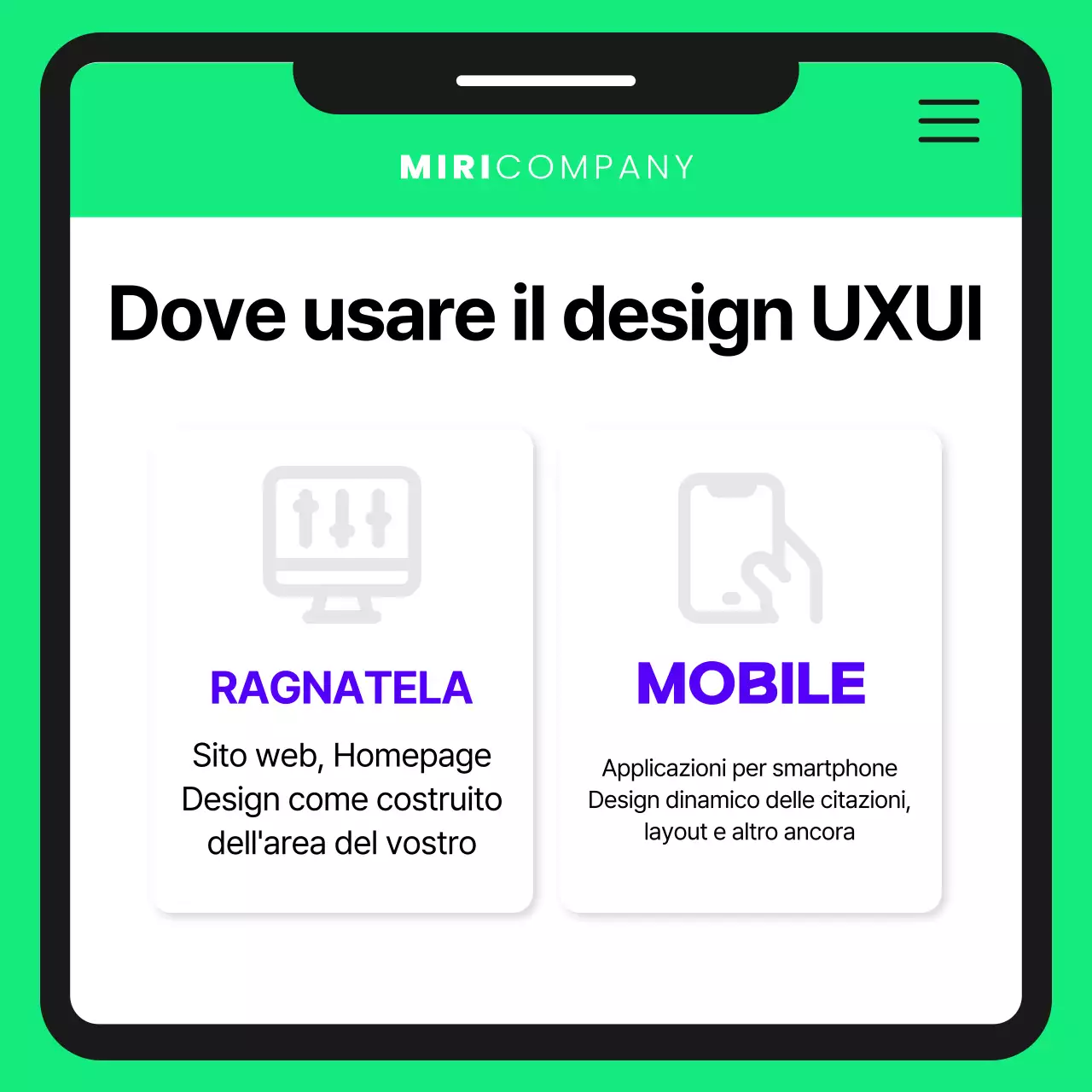 Assunzione di un designer carino in viola e chartreuse