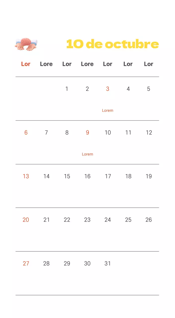 Un hospital festivo con ilustraciones de temática sanitaria y familiar y acentos de color