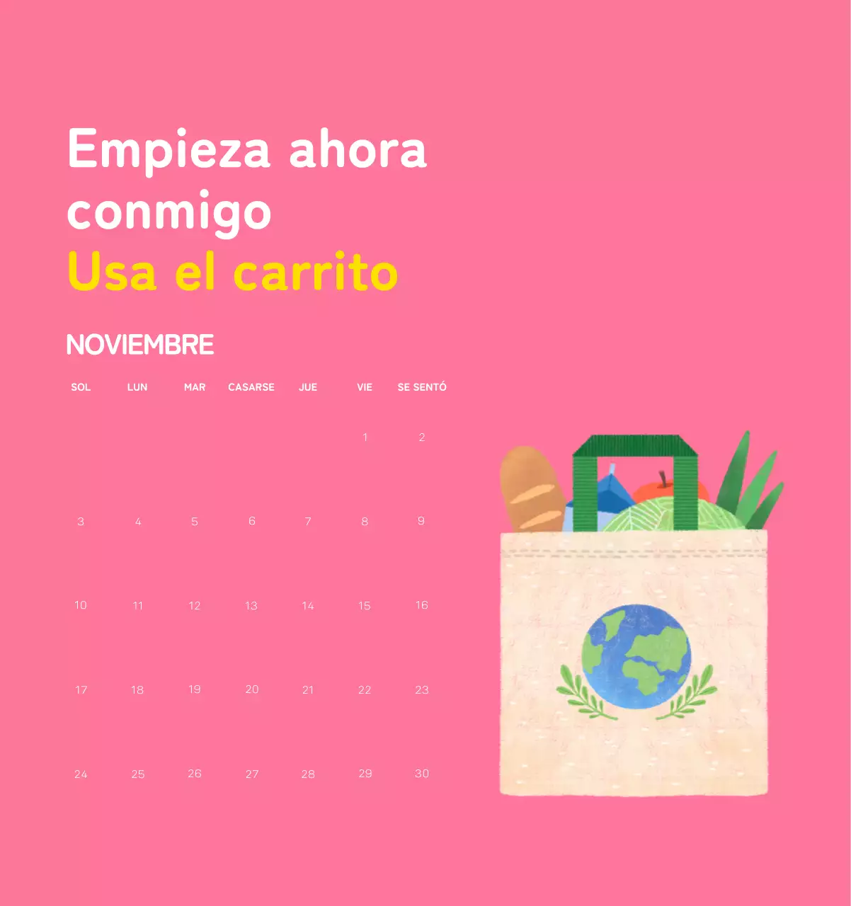 Celebra las fiestas navideñas con coloridas ilustraciones sobre las personas y el planeta.