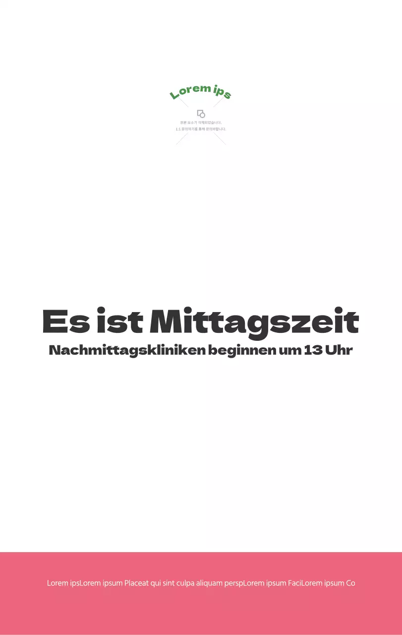 Ein festliches Krankenhaus mit Illustrationen zum Thema Gesundheit und Familie und farbenfrohen Akzenten