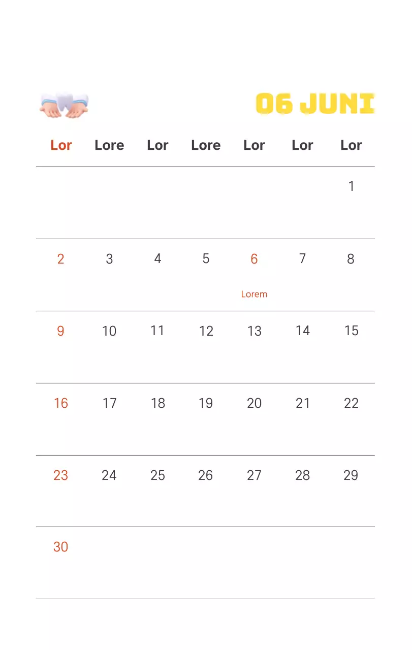 Een feestelijk ziekenhuis met illustraties met gezondheids- en gezinsthema's en kleurrijke accenten