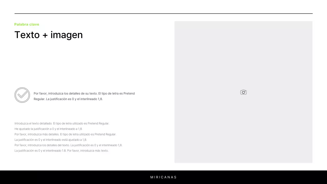 Un sencillo informe en blanco y chartreuse para presentar un proyecto