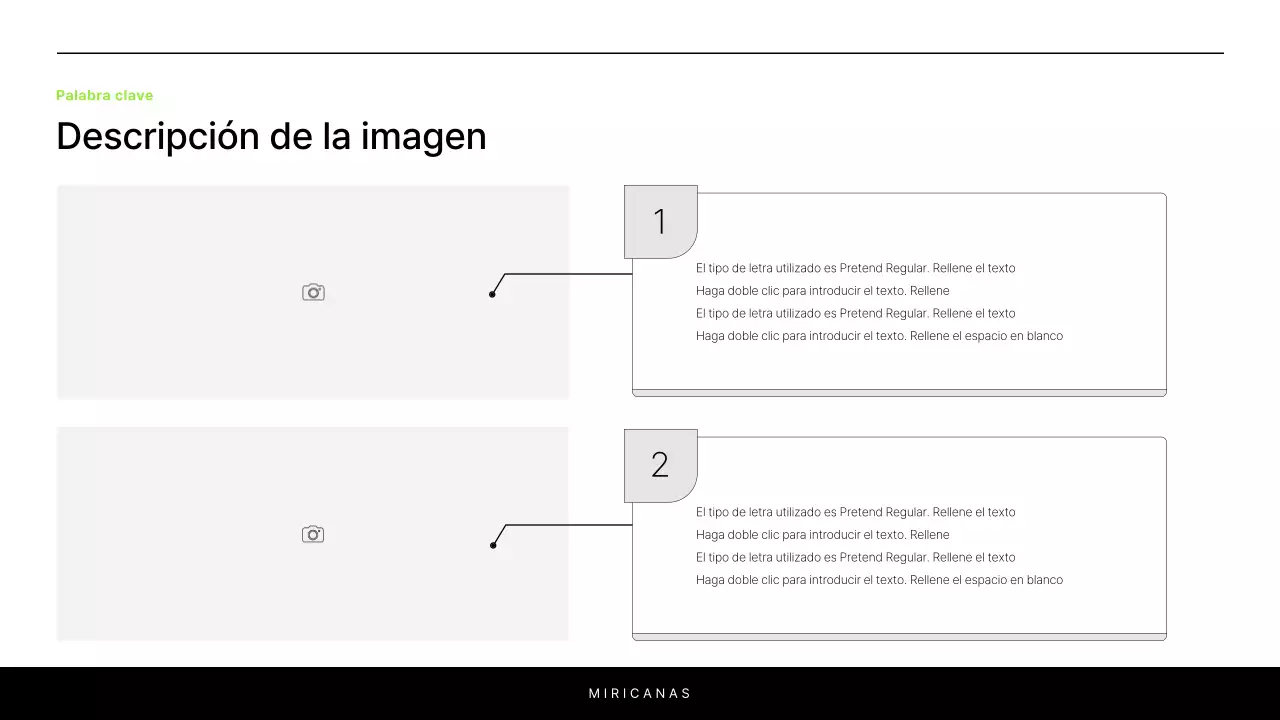 Un sencillo informe en blanco y chartreuse para presentar un proyecto