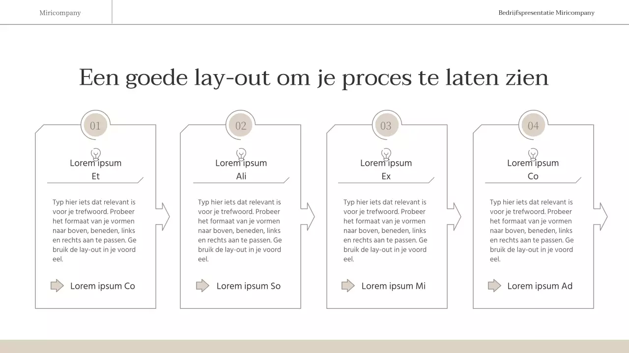 Een eenvoudig, emotioneel zakelijk rapport in bruin en wit