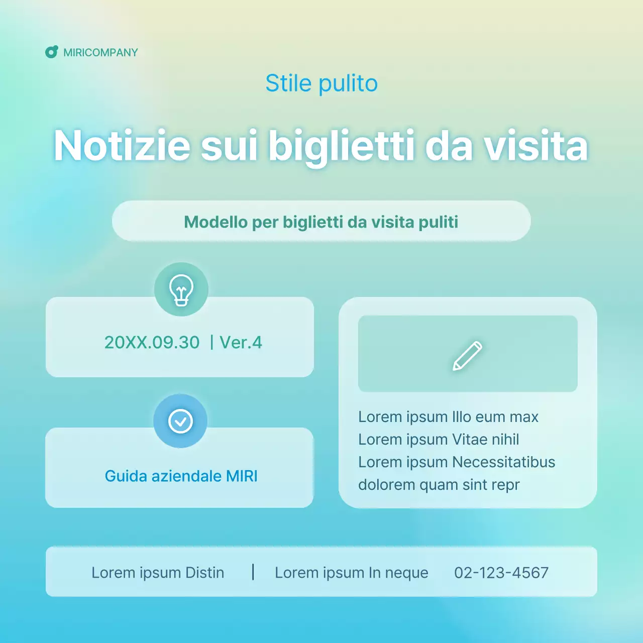 Una semplice guida alla newsletter aziendale in azzurro e menta