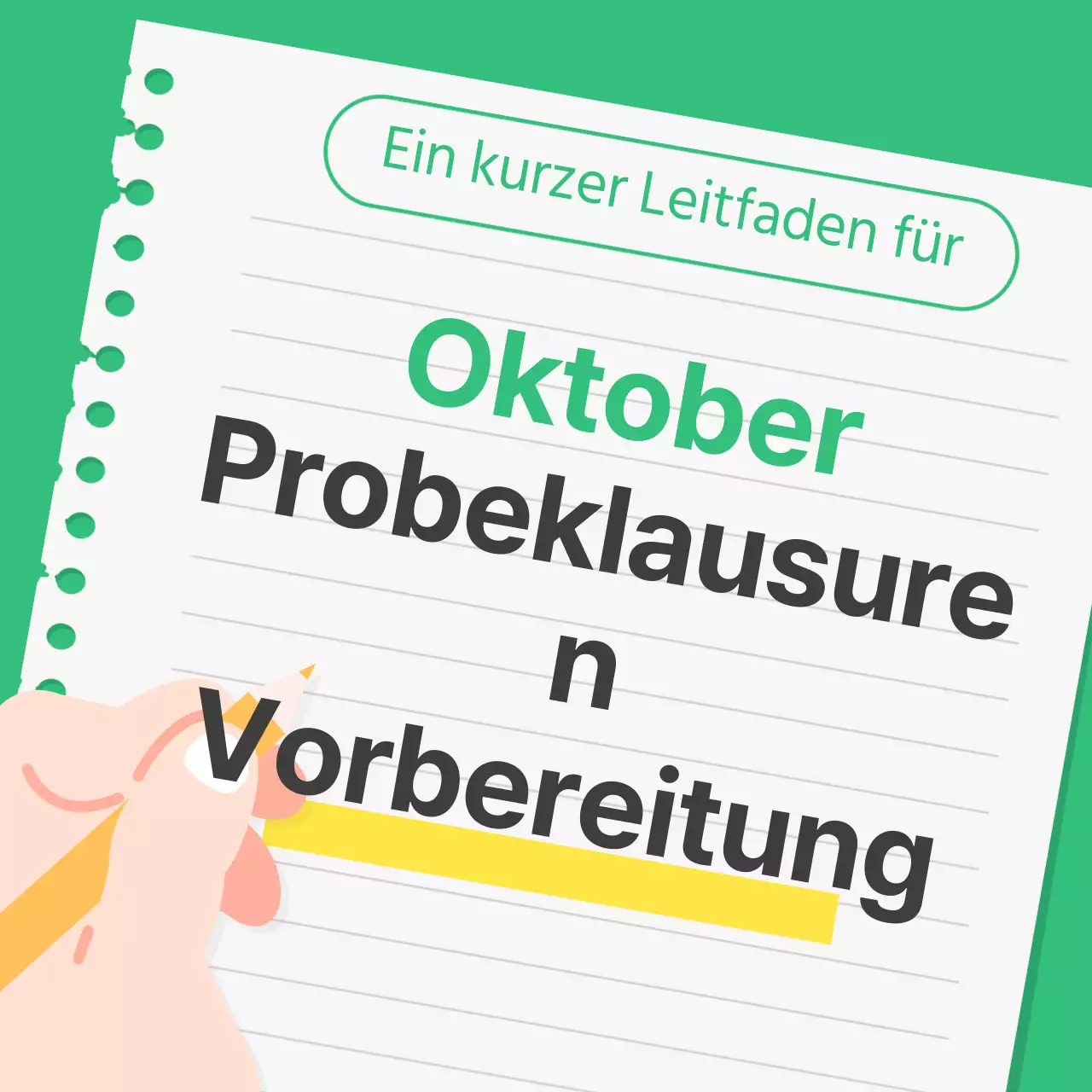 Ein Leitfaden zur Vorbereitung auf einen einfachen grünen und gelben Übungstest