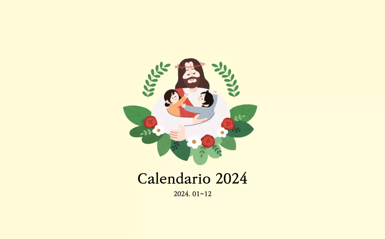 Colori caldiChiese con simpatiche illustrazioni