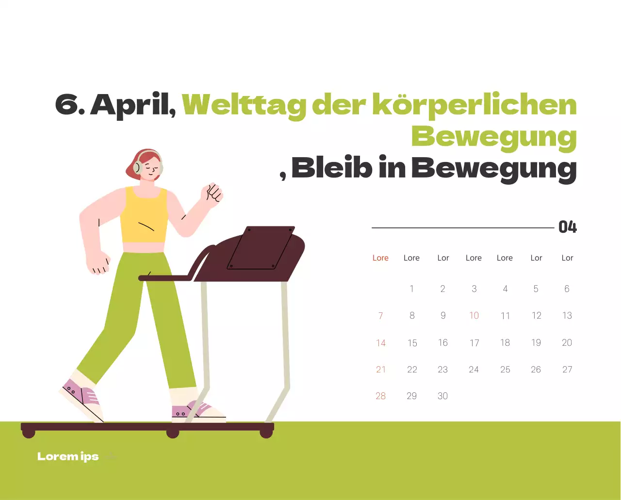 Ein festliches Krankenhaus mit Illustrationen zum Thema Gesundheit und Familie und farbenfrohen Akzenten