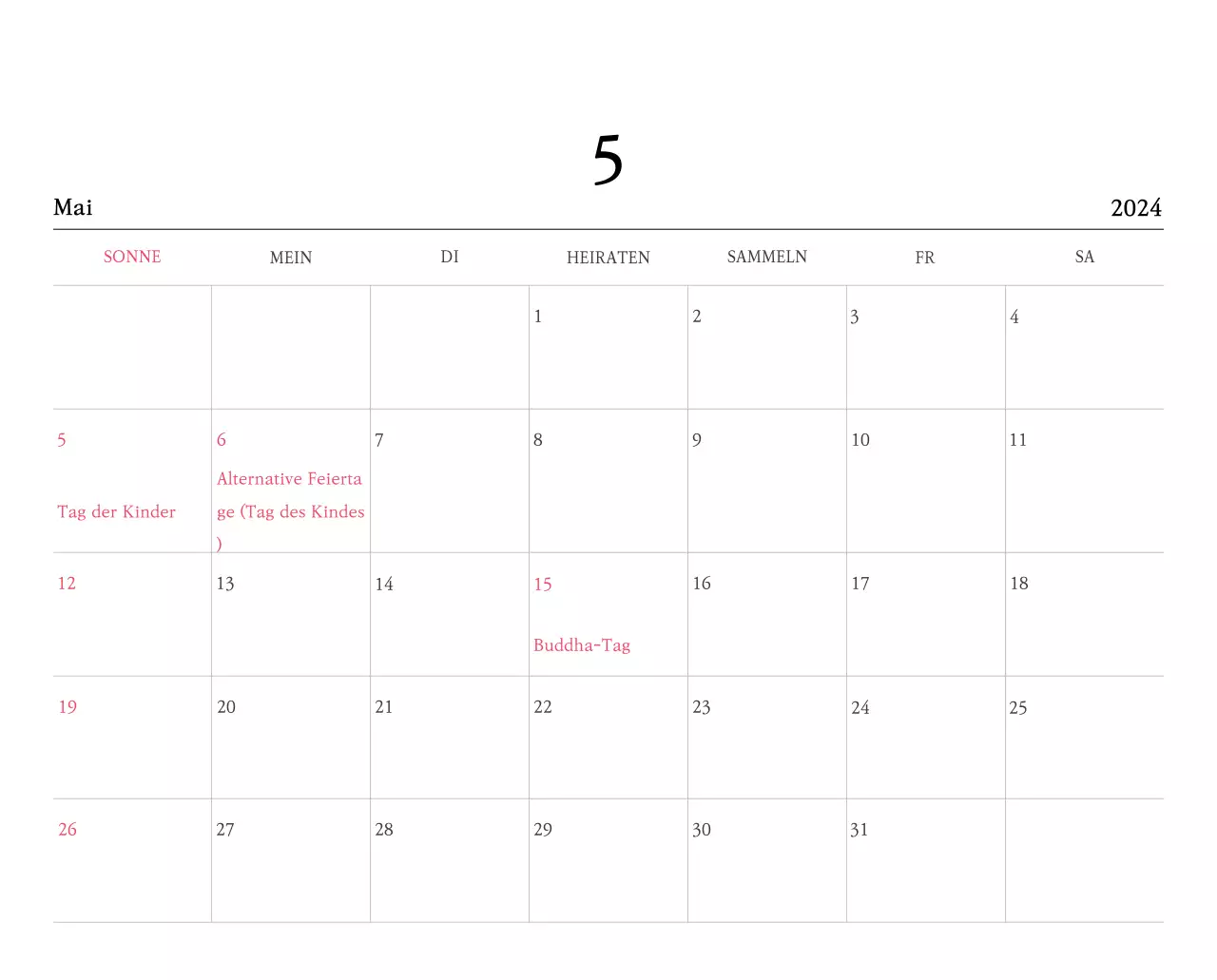 Kirchen mit niedlichen Illustrationen in warmen Farben