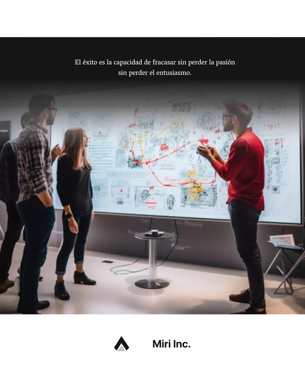 Un sencillo calendario corporativo en gris