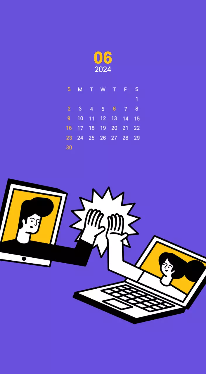 Illustration de lignes épurées sur fond violet