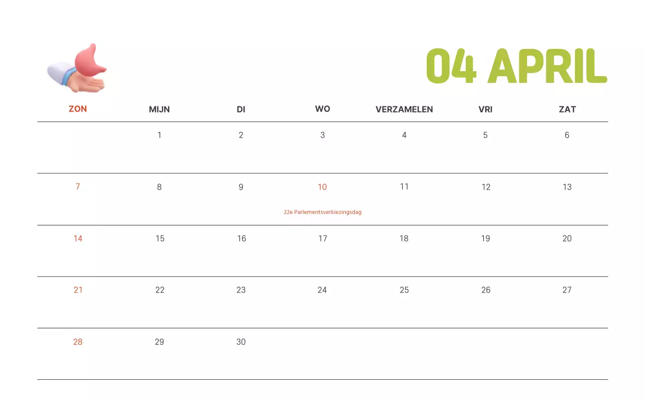 Een feestelijk ziekenhuis met illustraties met gezondheids- en gezinsthema's en kleurrijke accenten