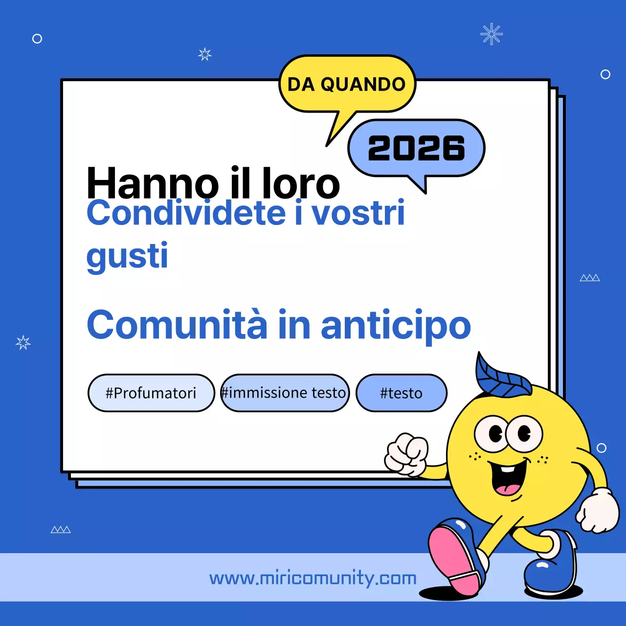 Guida alla comunità di condivisione del gusto semplice di Blue