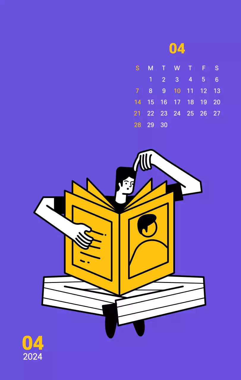 Saubere Linie Illustration auf einem lila Hintergrund