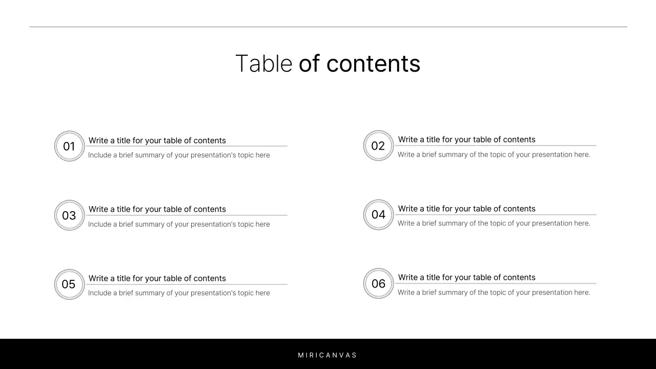 A simple white and chartreuse report to introduce your project