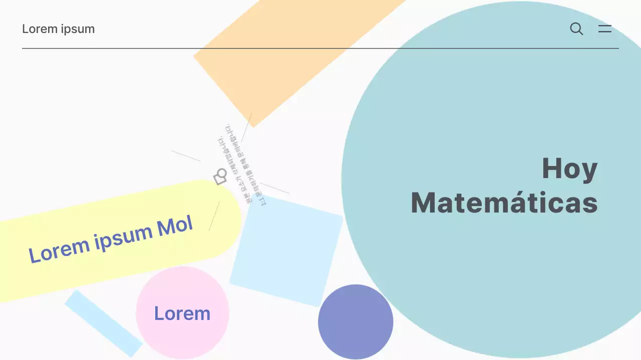 Recursos escolares de matemáticas sencillas en blanco y menta