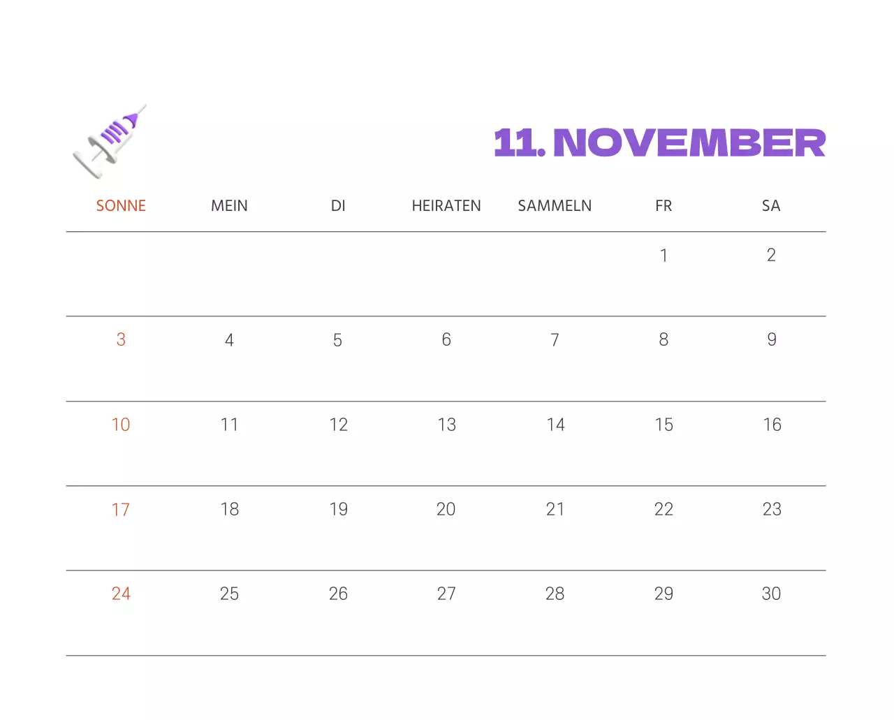 Ein festliches Krankenhaus mit Illustrationen zum Thema Gesundheit und Familie und farbenfrohen Akzenten