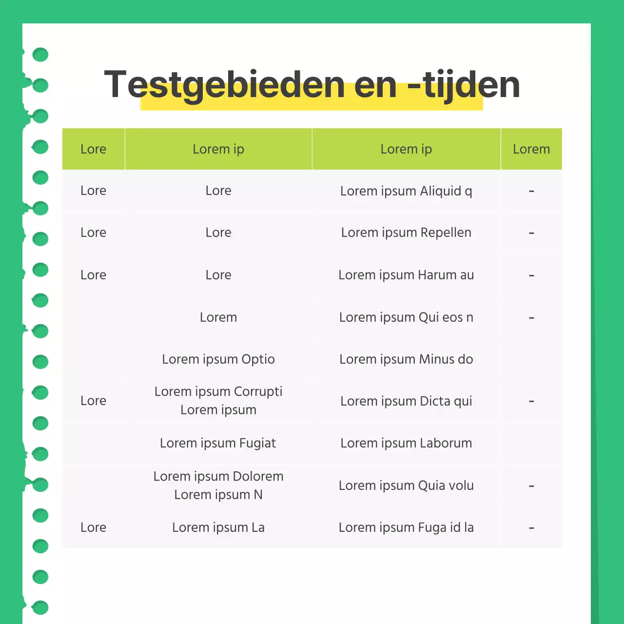 Een handleiding om je voor te bereiden op een eenvoudige groene en gele oefentest
