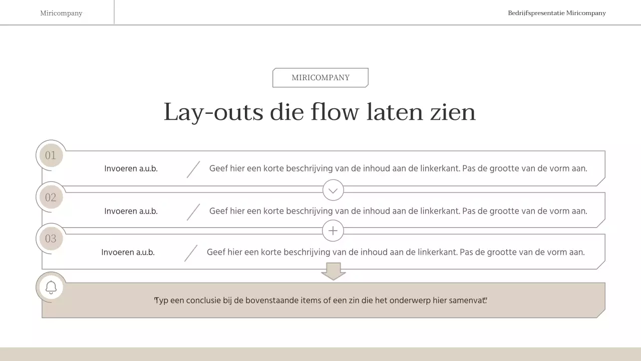 Een eenvoudig, emotioneel zakelijk rapport in bruin en wit