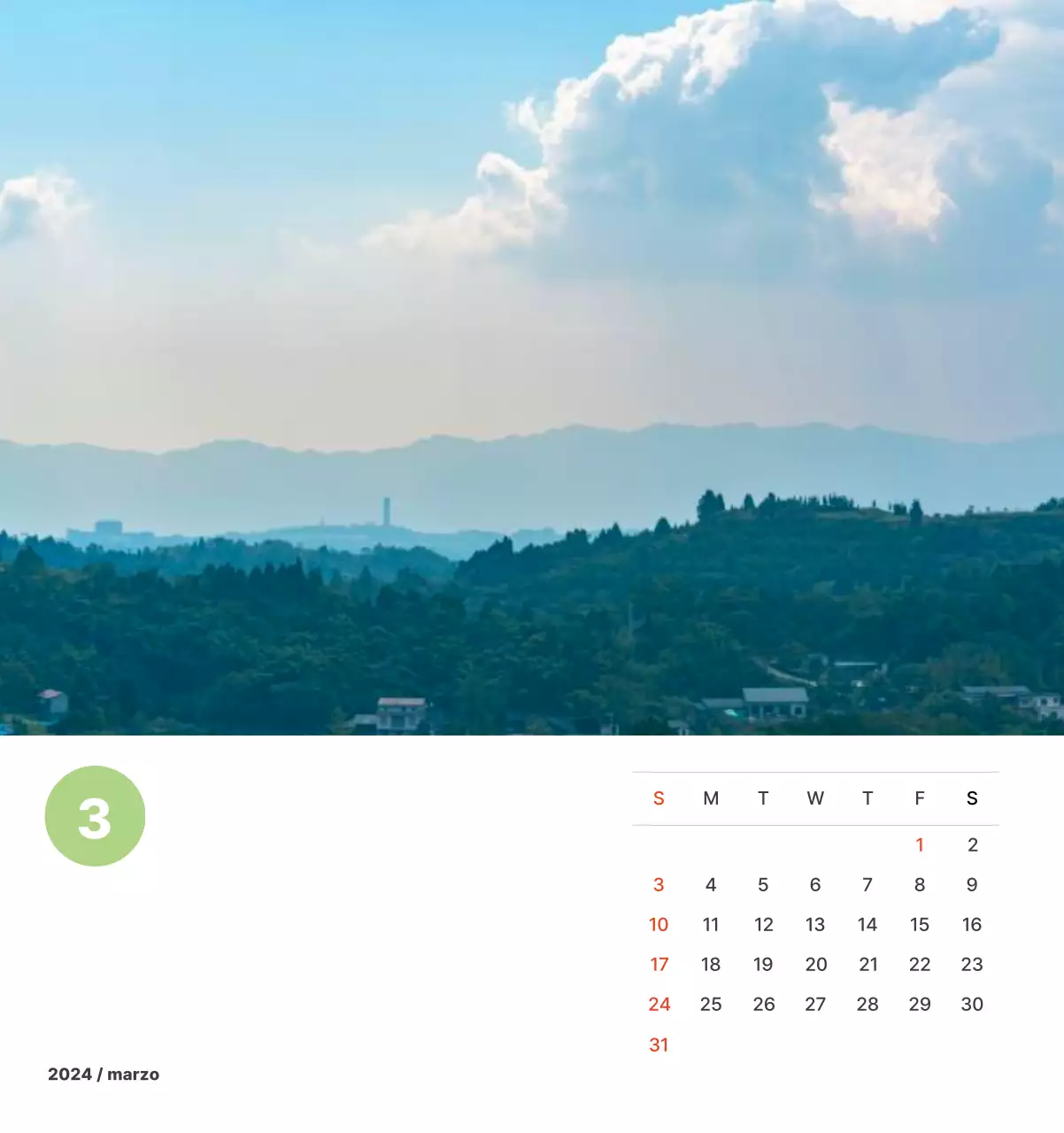 Calda fotografia di paesaggio con colori pastello